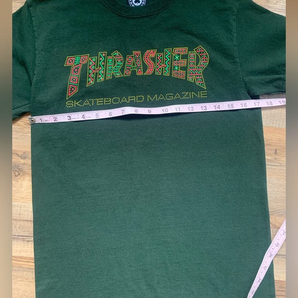 🛹Thrasher 100% cotton Size -S EUC No flaws to 📝 Live to Skate  Skate or Die - Picture 9 of 12